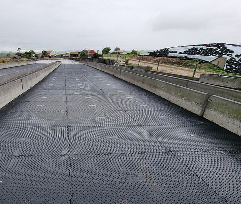X Grip Tiles on a farm feedpad